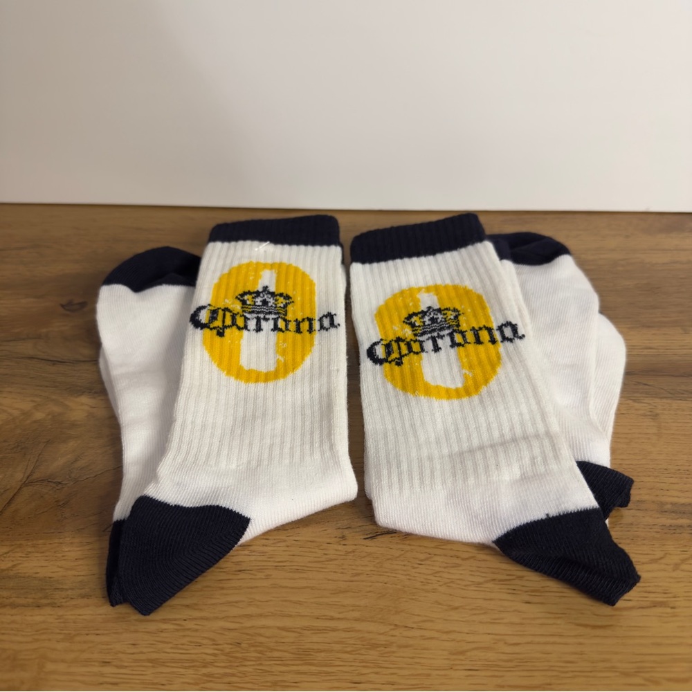 NWT, Corona Socks White and Blue, 2 Pair